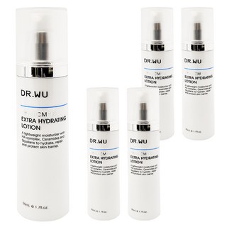 DR.WU 達爾膚 台灣公司貨 玻尿酸保濕精華乳, 50ml, 5瓶