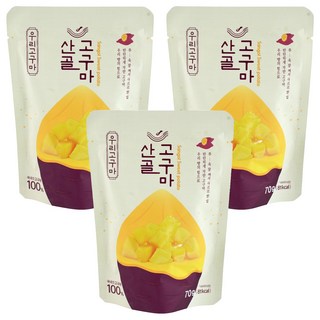 Ecomom Meal 山谷蜜地瓜, 70g, 3包, 地瓜口味