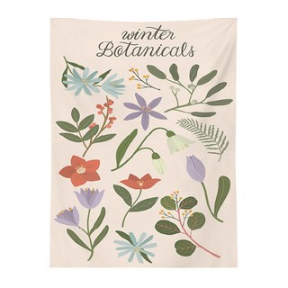 植物掛布, Winter Botanicals, 復古花卉, F