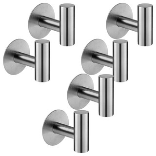 comet 高級款 黏貼式 多用途 壁掛勾, 銀, 6個