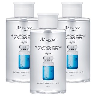 JM solution H9 玻尿酸安瓶卸妝水 Aqua, 500ml, 3個