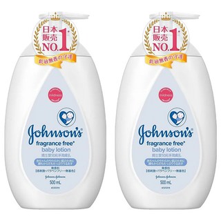 嬌生嬰兒純淨潤膚乳液 pH值親膚 專為敏感肌膚設計 無酒精、色素及防腐劑添加, 500ml, 2瓶