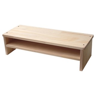 Forest Ae 松木原木顯示器支架中號 2 層 145, 原木色, 1個