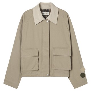 MIXXO 女款翻領配色工作夾克