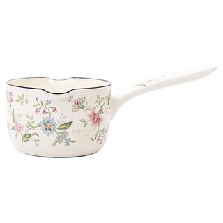 에지리 인덕션 프로방스 시리즈 편수냄비, 12cm, 아이보리, 1개