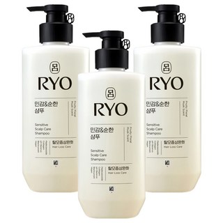 RYO 呂 溫和養護洗髮精 花香, 480ml, 3瓶
