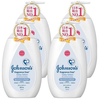 Johnson's 嬌生 嬰兒純淨潤膚乳液, 500ml, 4瓶