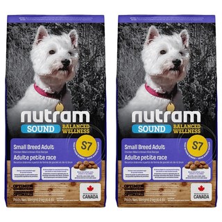 nutram 成犬 S7 乾飼料 小顆粒, 雞肉 + 胡蘿蔔, 2kg, 2袋