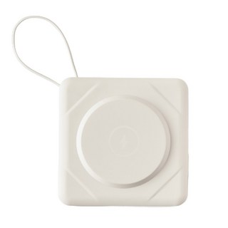 22.5W 自带Lightning充電線 支援MagSafe磁吸無線充電, Miworks 米沃 七合一無線充電快充行動電源, 冰河白