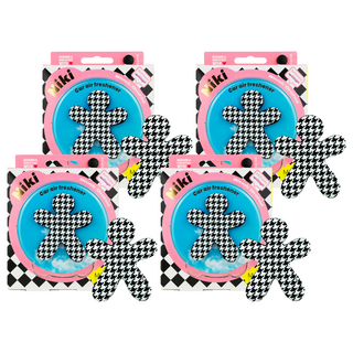 Mr&Mrs FRAGRANCE Niki 經典 車用芳香劑, 4個, 黑蘭花