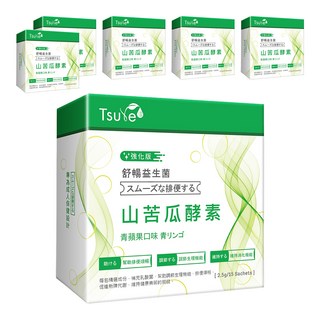 Tsuie 日濢 舒暢益生菌山苦瓜酵素 強化版, 花蓮4號山苦瓜, 酵素幫助調整體質，排便順暢，告別卡卡人生, 2.5g, 15包, 6盒