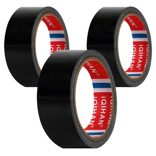 DADA 高黏度強力布膠帶 30mm*20m, 黑色, 3個