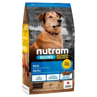 nutram 成犬用 S6 均衡健康系列狗糧, 雞肉 + 南瓜, 2kg, 1袋
