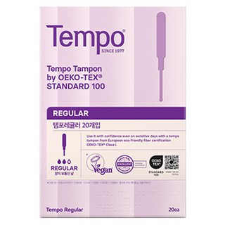 템포 오리지널 탐폰, 레귤러, 20개입, 1개