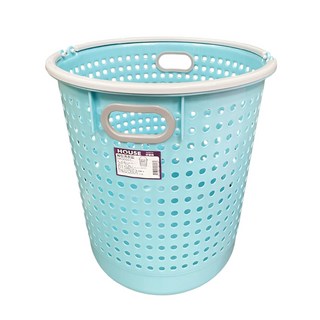 HOUSE 好室喵 大詠 圓型衣物籃,透氣孔洞設計,輕巧方便移動,簡約外型美觀大方, 顏色隨機, 365 x 410mm