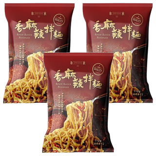 和秋 香麻辣拌麵 勁辣香麻 麵條彈牙涮嘴, 3包