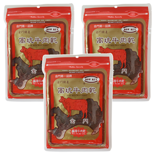 高坑 麻辣牛肉乾, 160g, 3包