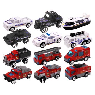 BigToy 金屬迷你車 套組, 1套, 警車 + 消防車