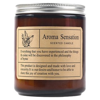 Mass 生活好物 舒緩放鬆 天然大豆 藍風鈴 200ml 浪漫香薰精油蠟燭, 210g, 1罐