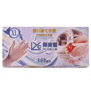 御廚靈 TPE高彈力手套 XL, 100個, 1盒
