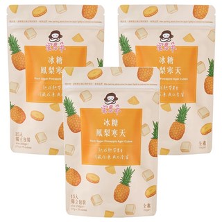 Medolly 蜜思朵 冰糖鳳梨寒天, 15顆, 17g, 3袋