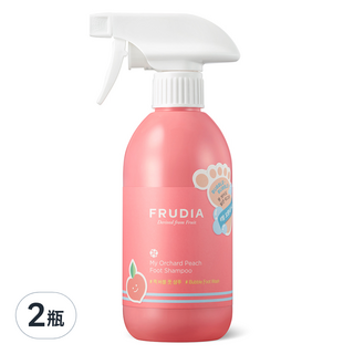 FRUDIA 舉足清香 桃氣洗腳泡泡 390ml 不沾手足部清潔 溫和去角質, 2瓶