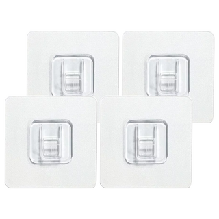 Green Bell 綠貝 無痕掛勾 子母扣 防水耐用 超黏合高穩定性, 白色, 4個