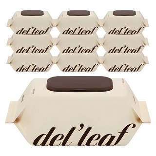 델리프 엠보싱 넘버5 베이지 대용량 저자극 아기물티슈 캡형, 50g, 100개입, 10개