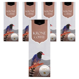 KRONE 皇雀 印尼曼特寧 100% Natural, 咖啡豆(無研磨), 227g, 5包
