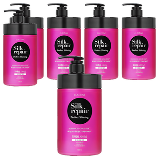 엘라스틴 퍼펙트 샤이닝 골드실크 트리트먼트 실크리페어, 1L, 6개