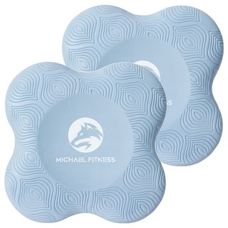 MICHAEL FITNESS 麥克健身 瑜珈跪墊, 藍色, 2個