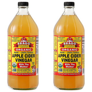統一生機 Bragg 有機蘋果醋, 未經過濾、稀釋，保持原始風味, 946ml, 2瓶