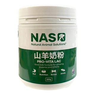 Natural Animal Solutions 天然草本 犬貓用 山羊奶粉, 羊奶粉, 200g, 1罐