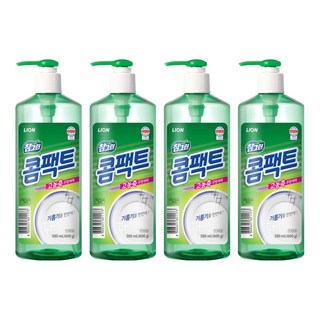 참그린 콤팩트 주방세제 용기, 600g, 4개