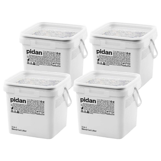 pidan 3in1 三合一混合 寵物貓砂 (豆腐砂 + 活性碳 + 礦砂), 5.2kg, 4桶, 無香