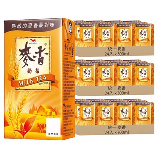 統一 麥香 奶茶, 300ml, 72入
