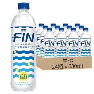 黑松 FIN 好菌補給飲 580ml，含日本L-137植物乳酸菌，等滲透壓，低熱量 - 24瓶