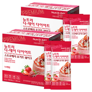Nutri D-DAY 優格美體奶昔粉 草莓口味, 2盒, 350g