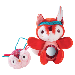 Lilliputiens 比利時 帶我出門安撫偶 愛麗絲小狐, 紅色 + 白色, 1個