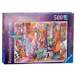 維寶拼圖 學生主題 訓練專注力 居家裝飾 送禮首選, Multicolor, 500片, 1盒