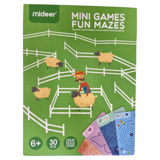 mideer 迷你遊戲卡 170g, 有趣的迷宮, 1組