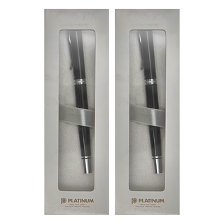 PLATINUM 白金牌 鋼珠筆 WKG-300, 黑色, 2支