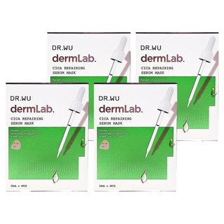 DR.WU 達爾膚 台灣公司貨 積雪草舒敏精華面膜, 4片, 4盒