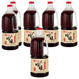 萬家香 大吟釀醬油 PE瓶裝, 1.5L, 6瓶