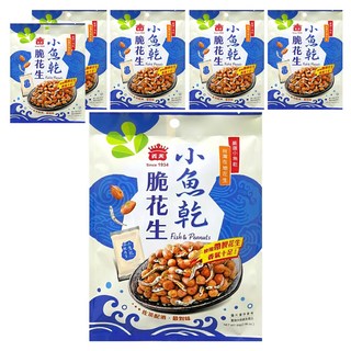 義美 小魚乾脆花生, 84g, 6袋