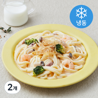 쿡솜씨 해물 크림 우동 (냉동), 620g, 2개