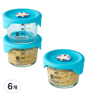 락앤락 도라에몽 바로한끼 이유식 용기, 6개, 230ml