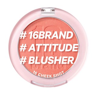 16 brand 元氣少女雲霧腮紅, 木瓜色 微光澤, 1個