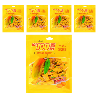 LOT100 一百份 芒果味QQ軟糖, 200g, 5袋