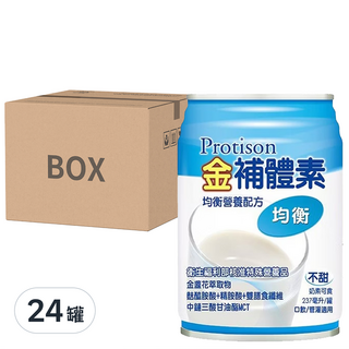 金補體素 均衡營養配方 不甜, 237ml, 24罐